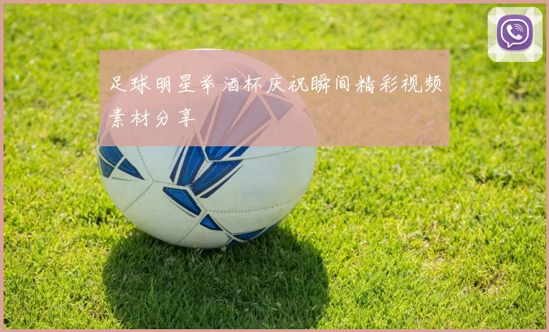 足球明星举酒杯庆祝瞬间精彩视频素材分享